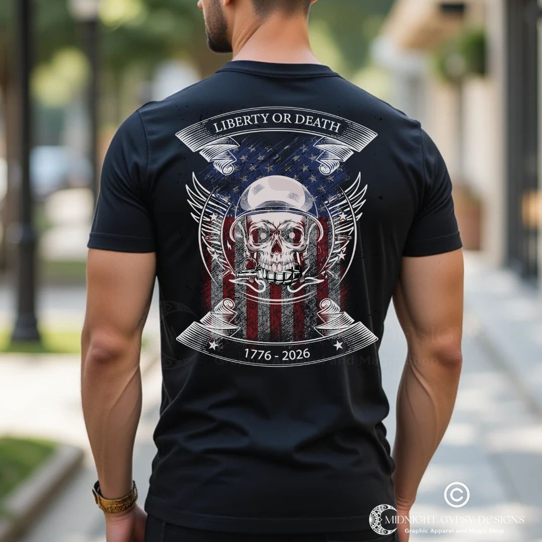 Liberty or Death American Freedom 250th Anniversary T-Shirt