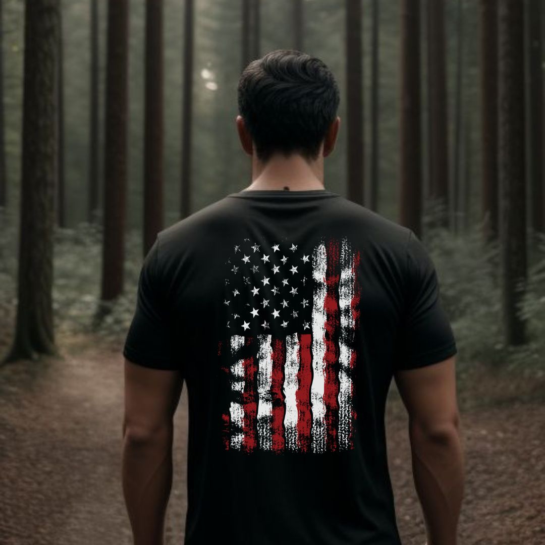 Defend USA American Flag Patriotic T-Shirt