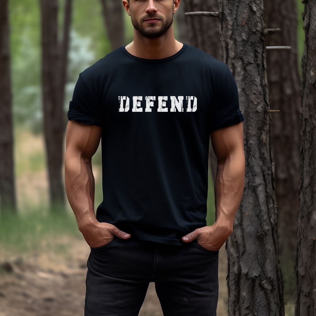 Defend USA American Flag Patriotic T-Shirt