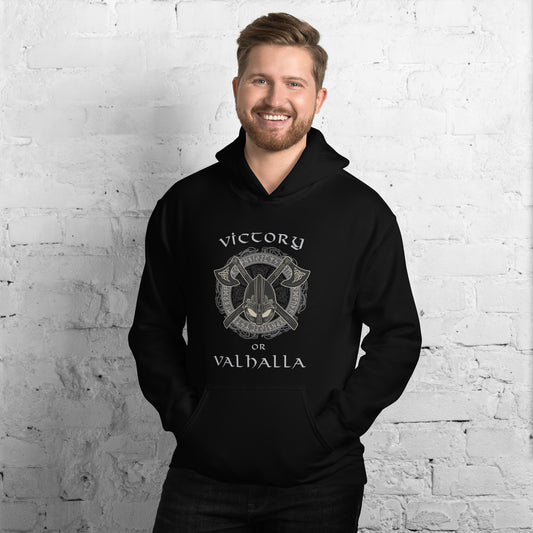 Victoire ou Valhalla Viking Warrior Sweat à capuche