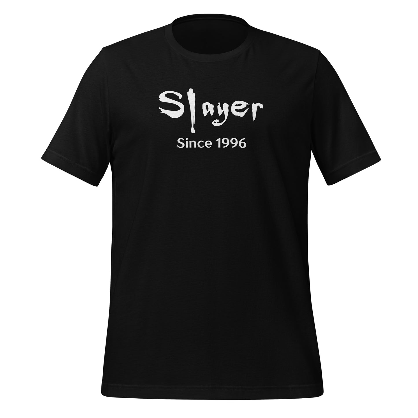 Black Slayer Since 1996 Buffy the Vampire Slayer t-shirt created by clothing apparel shop Midnight Gypsy Designs.